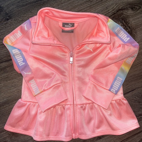 Puma Pink baby track Jacket size 12mo - Picture 1 of 4